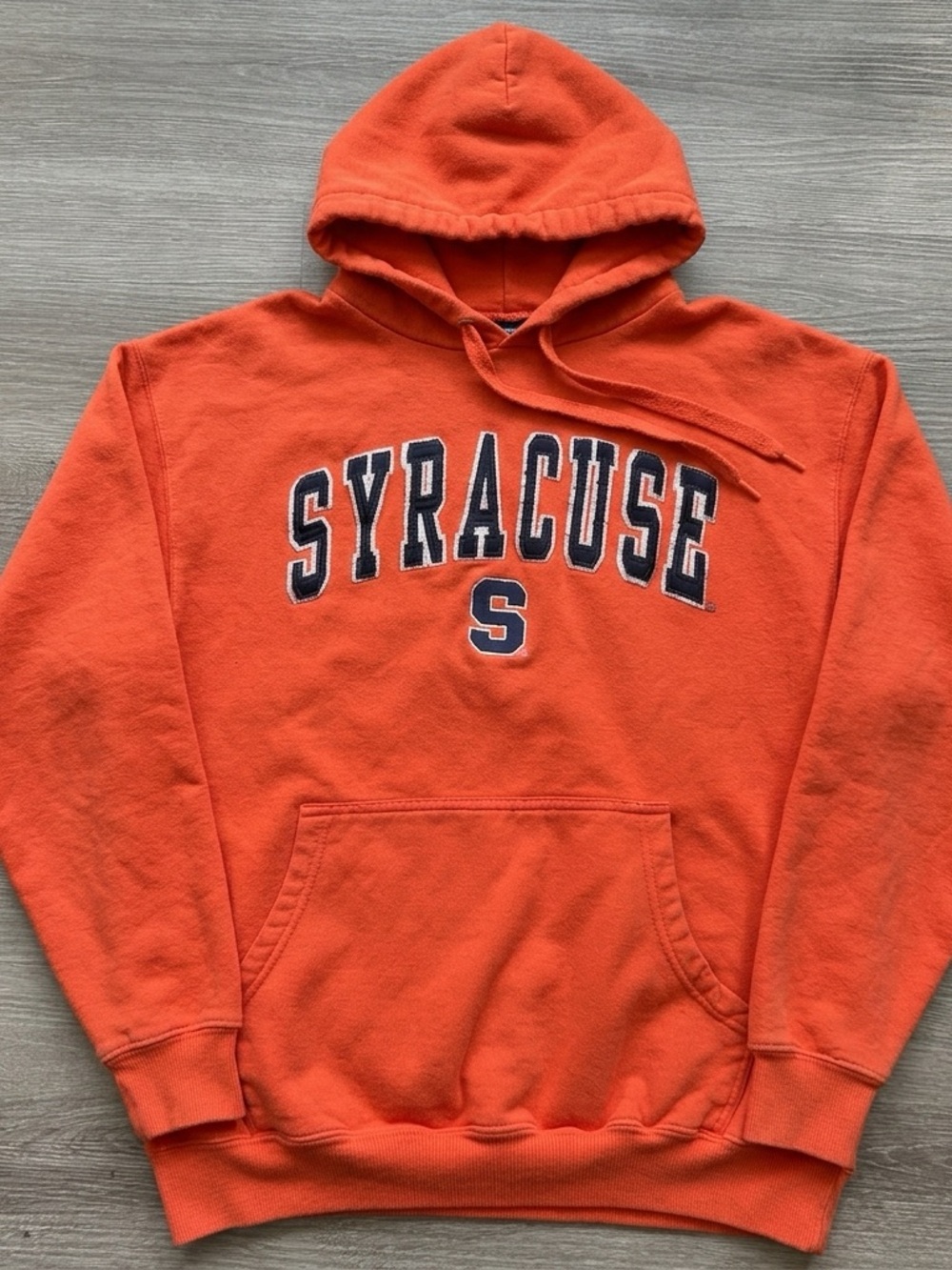 Syracuse University Orange Long Sleeve Pullover Hoodie unisex approx size Large.